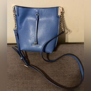 Nine West Royal Blue Crossbody Bag with Gold Accents